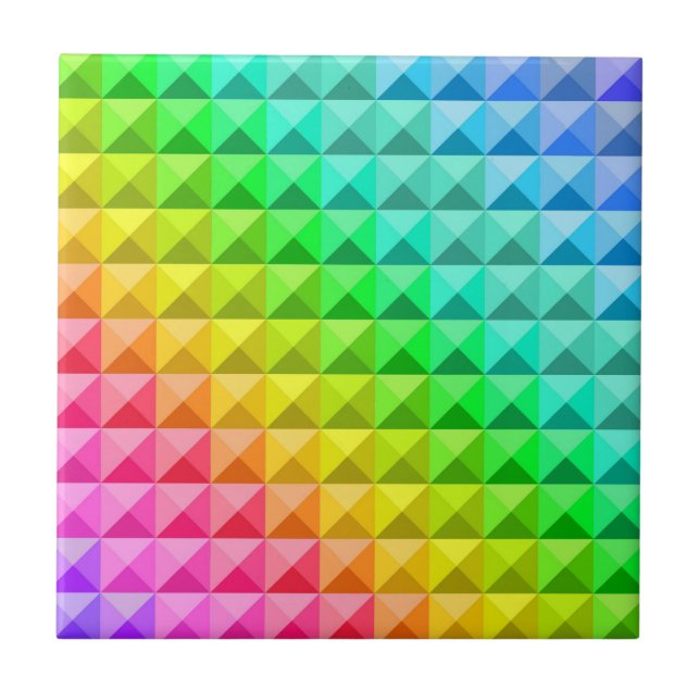 Färgfyllda moderna mosaikplattor mönster kakelplatta (Framsidan)