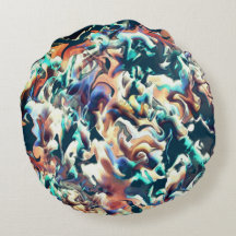 Färgfyllda moln som skänks i blå och bruna nyanser