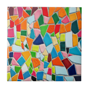 Färgfyllda mosaikplattor kakelplatta
