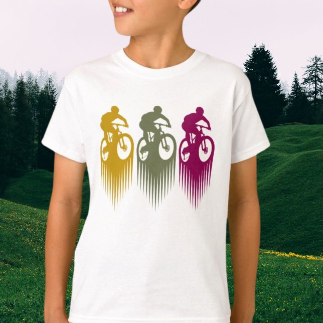 Färgfyllda MTB-kläder i bergscykeln T Shirt (Skapare uppladdad)