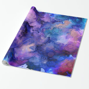 Färgfyllda Nebula Bläck-plattor Presentpapper
