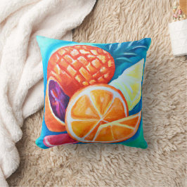 Färgfyllda neontropiska frukter kudde