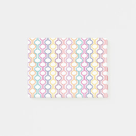 Färgfyllda öppna cirklar post-it block