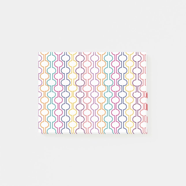 Färgfyllda öppna cirklar post-it block (Framsida)