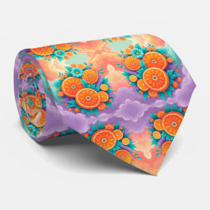 Färgfyllda orangar för Fars dag Slips