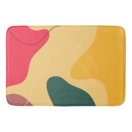 Färgfyllda organiska former abstraktens bakgrund badrumsmatta