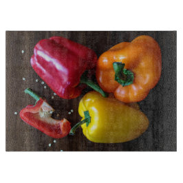 Färgfyllda paprika, huggpapp