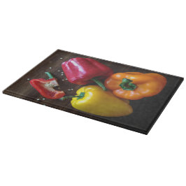 Färgfyllda paprika, huggpapp