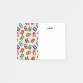 Färgfyllda parisiska makaroner Mönster Post-it Block
