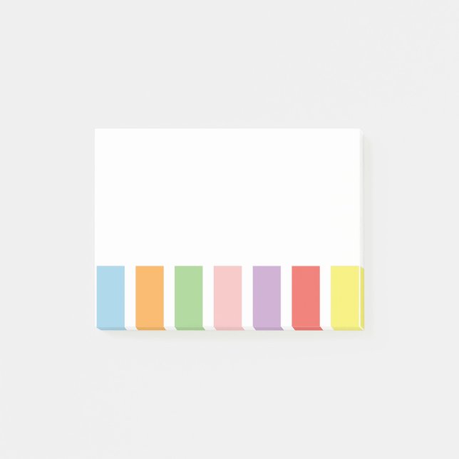 Färgfyllda Pastel Hues Post-it Block (Framsida)