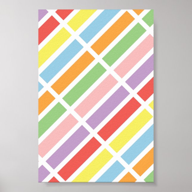 Färgfyllda Pastel Hues Poster (Framsidan)
