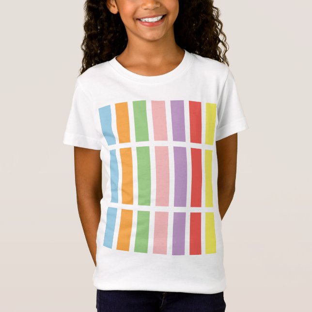 Färgfyllda Pastel Hues T Shirt (Framsida)