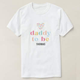 Färgfyllda Pastel-Twillingar Babykläder Pappa ska T Shirt