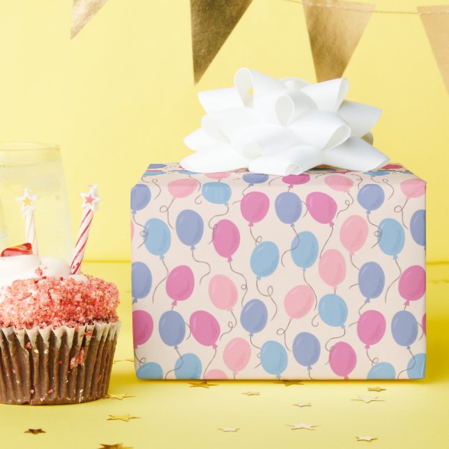 Färgfyllda pastellbubblor presentpapper (Födelsedagsfest)