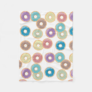 Färgfyllda pastelldonuts & Sprinkles Mönster Fleecefilt
