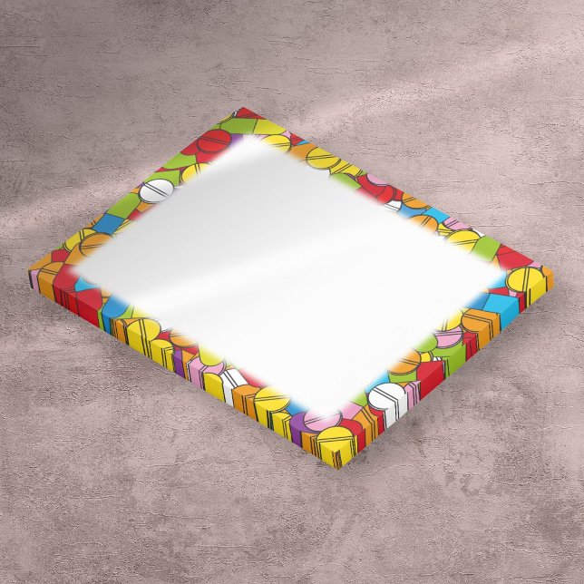 Färgfyllda Pills Medical Doktor Nurse Pharmacy Post-it Block (Colorful Pills Medical Doctor Nurse Pharmacy Post-it Notes)