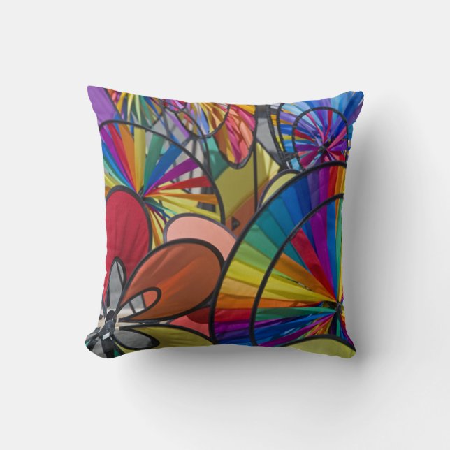 Färgfyllda Pinjul Pillow Kudde (Framsida)