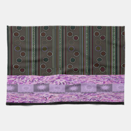 Färgfyllda pokadotcirklar för kökshandduk