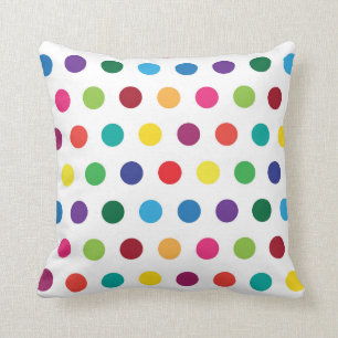 Färgfyllda Polka dots Cute Kids Kudde