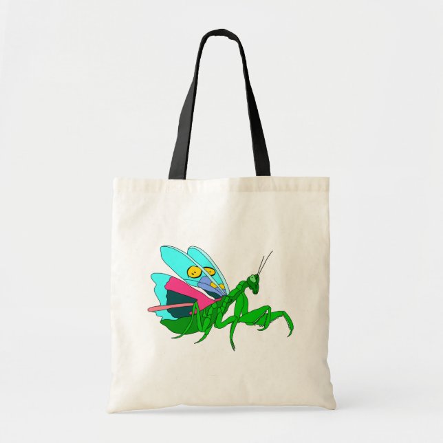 Färgfyllda Praying Mantis Tygkasse (Framsidan)