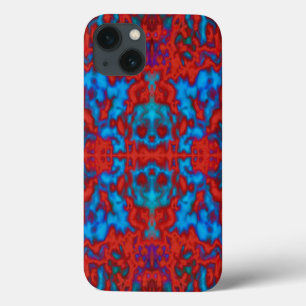Färgfyllda psykedeliska kaleidoskop döskallar möns