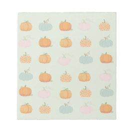 Färgfyllda pumpor anteckningsblock