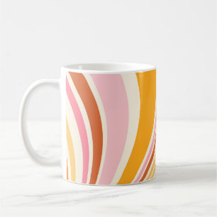 Färgfyllda retrovibes kaffemugg