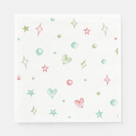 Färgfyllda Roligtar former Konfetti Födelsedagsfes Pappersservett