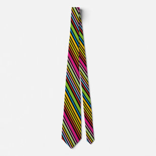 Färgfyllda rutor med coola Funky Retro-färg Slips