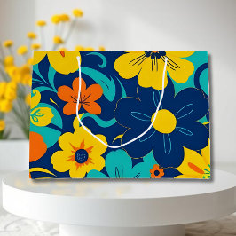 Färgfyllda ryska blommor-dopamin-Stil-Retro-blommo