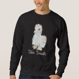 Färgfyllda silkies Smooth Sikie Chick Fluffy Chick Lång Ärmad Tröja