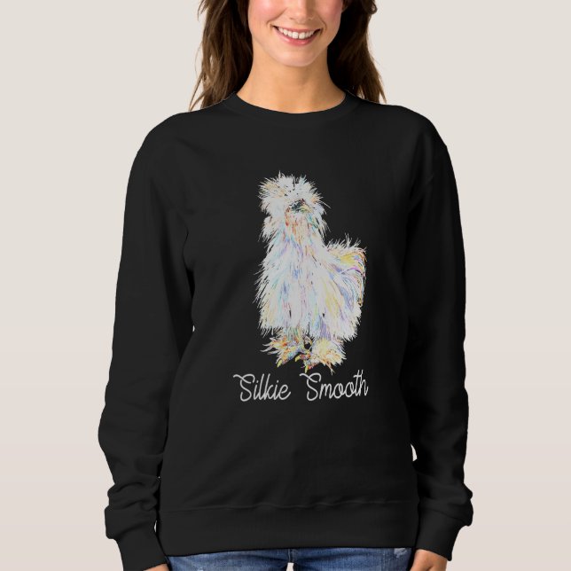 Färgfyllda silkies Smooth Sikie Chick Fluffy Chick T Shirt (Framsida)