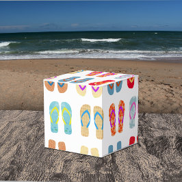 Färgfyllda sommarbox Party Flinflip flops-favoritb Presentaskar