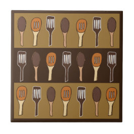 Färgfyllda spatula Kitchen Cooking Utensils Kakelplatta