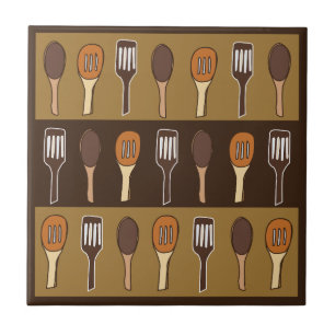 Färgfyllda spatula Kitchen Cooking Utensils Kakelplatta