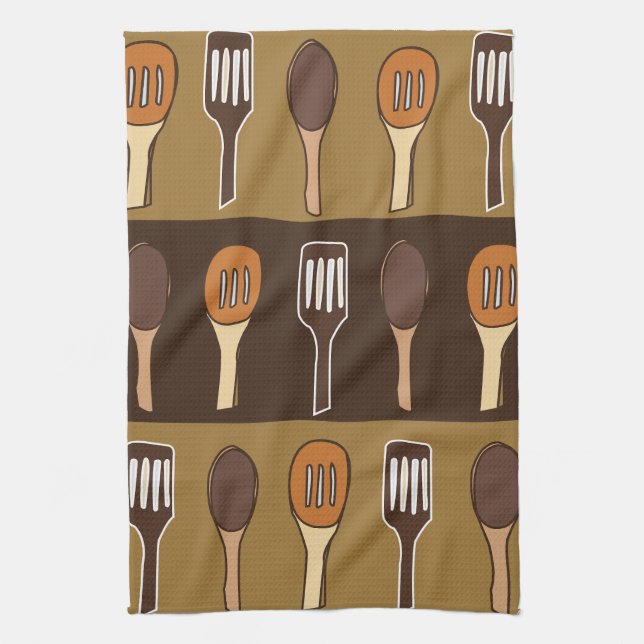 Färgfyllda spatula Kitchen Cooking Utensils Kökshandduk (Vertikal)