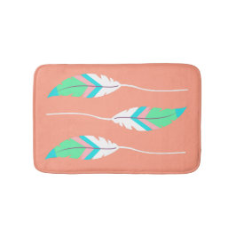 Färgfyllda sydvästra fjädrar Bath Mat Badrumsmatta