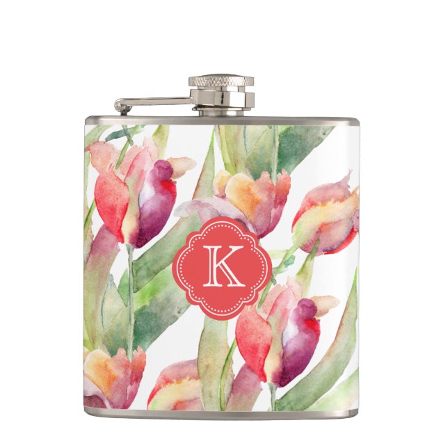 Färgfyllda vattenfärgstulpaner med Monogram Fickplunta (Framsidan)