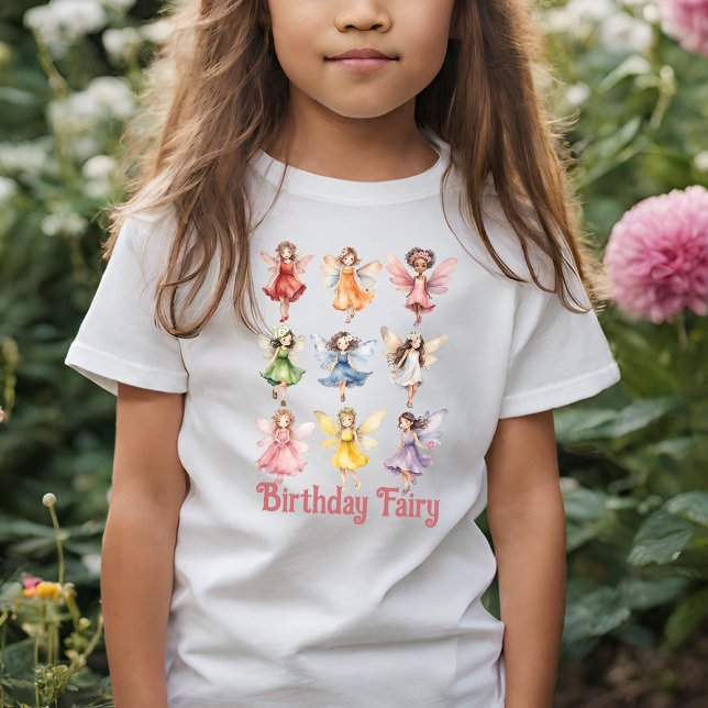Färgfyllda, vita, magiska Älvor T Shirt (Skapare uppladdad)