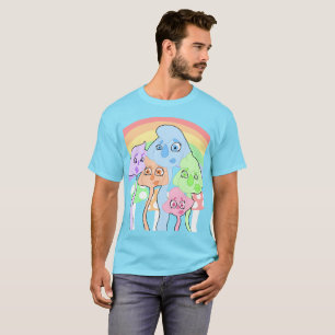 Färgfyllda, vita skapelser T-Shirt