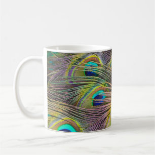 Färgfyllnad av boskap Fjädrar Design Coffee Mugg K