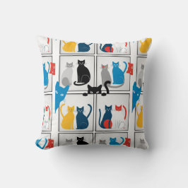 Färgfyllnad av katter, lappverk, fyllning kudde