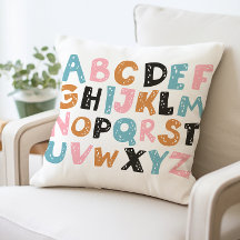 Färgfyllnad med Alphabet Pillow, ABC Pillow