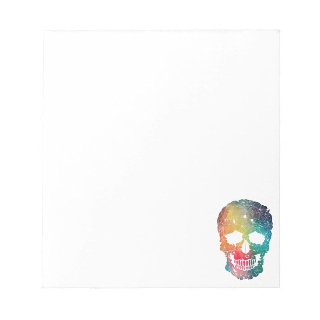 Färgfyllning Skull Anteckningsblock (Framsida)