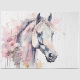 Färgfyllt Bläck Blot Horse Tissue Paper