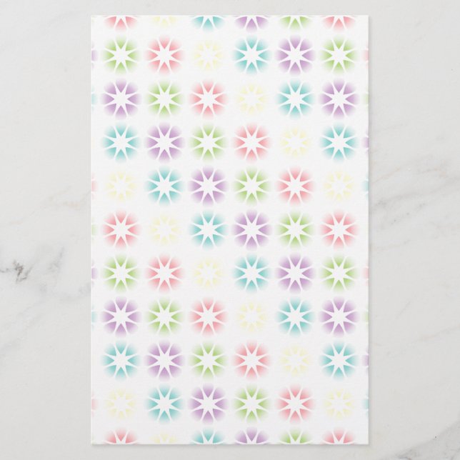 Färgfyllt blommönster brevpapper (Framsida)