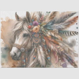 Färgfyllt Boho Horse-papper