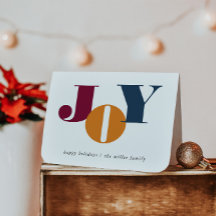 Färgfyllt Brev Joy-Helgdag-gratulationskort