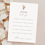 Färgfyllt Bröllop-kort för Blommigt Rådkort<br><div class="desc">Gratulera till kärlek med den färgstarka Blommigt Bröllop Advice Card-designen, en pulserande fusion av romantisk boho falrytale charm och botanisk skönhet i elegant. Den här designen har en skarp arrangemang av delikata blommigtar med vattenfärg och sofistikerad formatering och framkallar förstoring av en blommande blomsterträdgård, perfekt för bröllop i vår, sommar...</div>