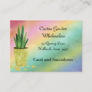 Färgfyllt Cacti-Affärskort i grossistledet Visitkort
